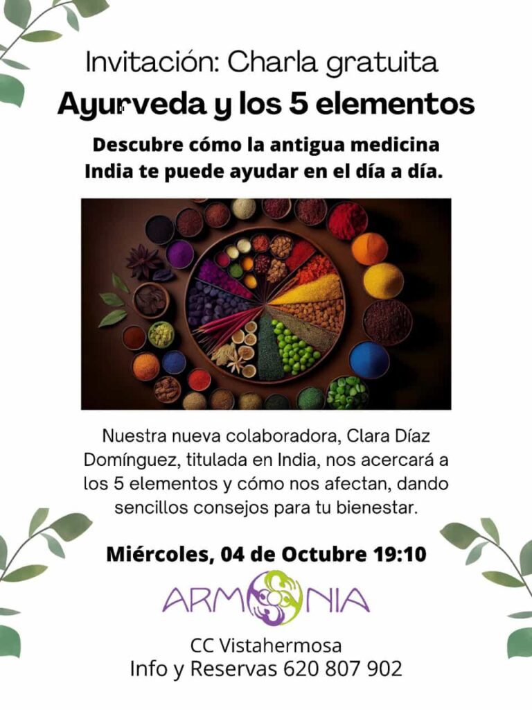 Ayurveda Estudio de doshas Cursos Talleres